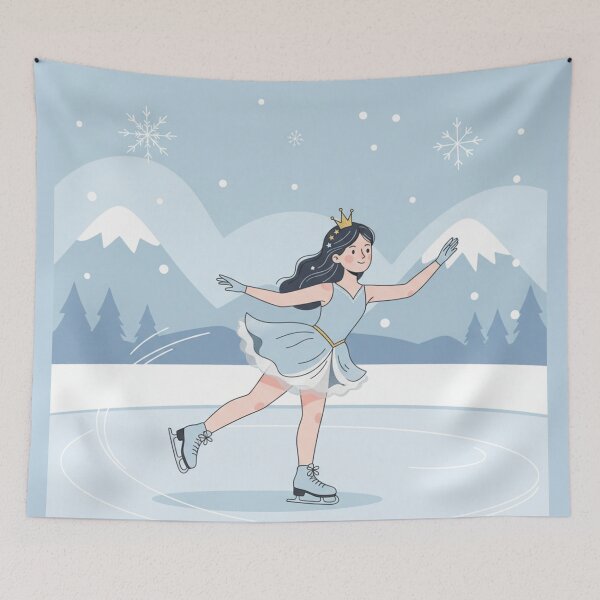 Item preview, Ice Girl Aesthetic Shirt – Cool Winter Girl Illustration, Frosty Blue Aesthetic Art, Trendy Winter Fashion Design designed and sold by Ditstyle.