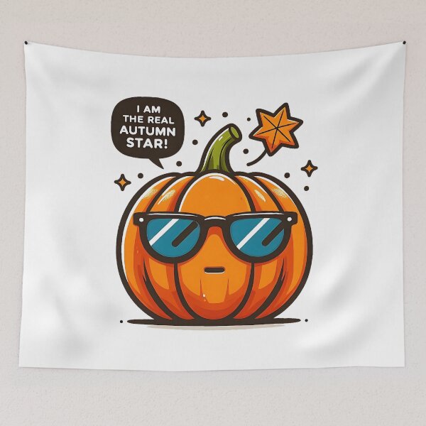 Item preview, Funny pumpkin with sunglasses, autumn design designed and sold by MWShirtDesign.