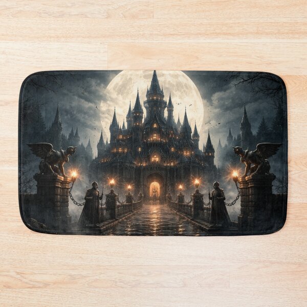 Item preview, The Citadel Beneath the Harvest Moon designed and sold by Edenglow Prints & Peculiars.