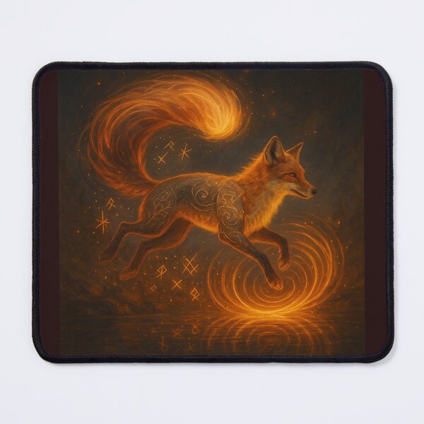 Item preview, The Firewhirl Fox – Dancer of Sparks designed and sold by GeoWild Designs.