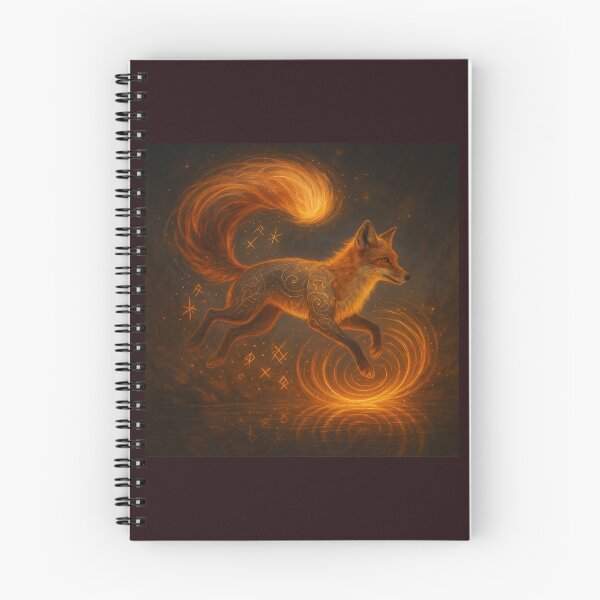 Item preview, The Firewhirl Fox – Dancer of Sparks designed and sold by GeoWild Designs.