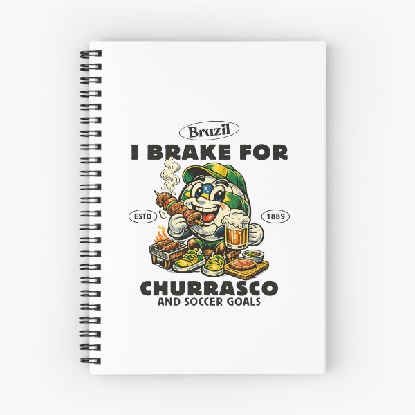 Item preview, Brazil : I brake for churrasco and soccer goals designed and sold by Peerless-Prime.