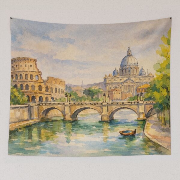 Item preview, Rome Watercolor Wall Art designed and sold by MatthewHeights.