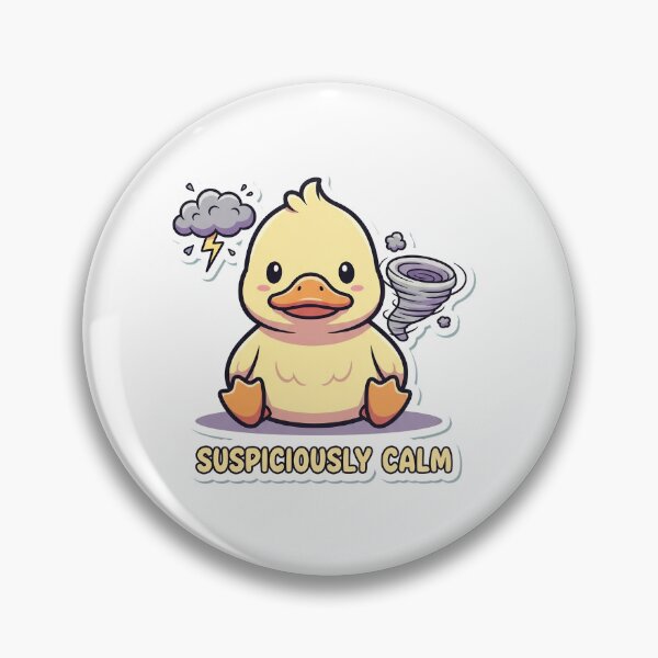 Item preview, Suspiciously Calm - Cute Duck designed and sold by artaipix.
