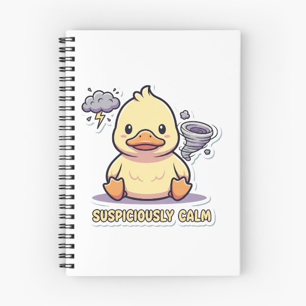 Item preview, Suspiciously Calm - Cute Duck designed and sold by artaipix.