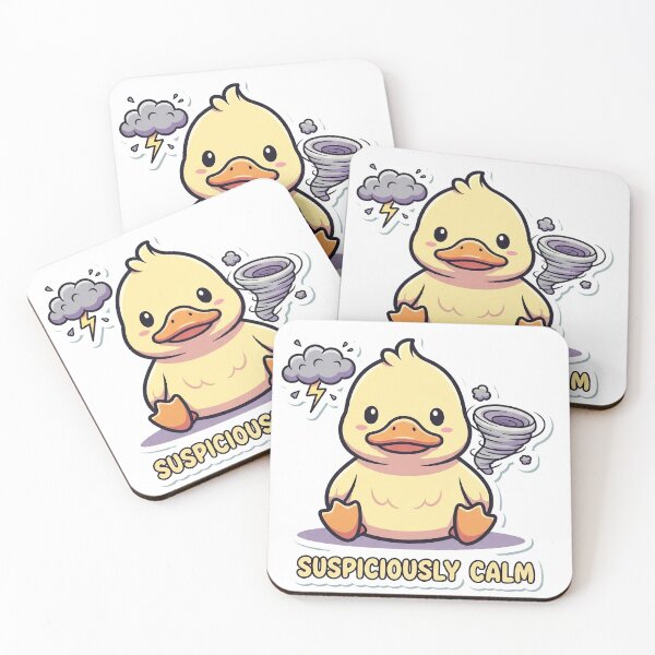 Item preview, Suspiciously Calm - Cute Duck designed and sold by artaipix.
