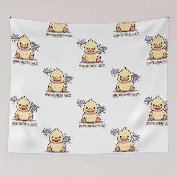 Item preview, Suspiciously Calm - Cute Duck designed and sold by artaipix.
