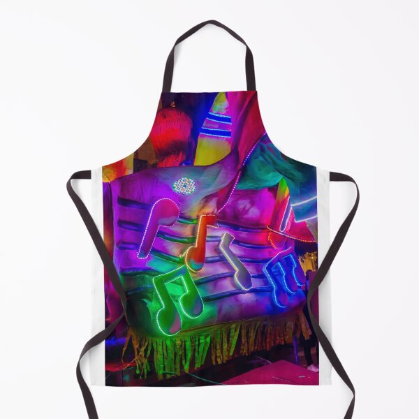 Item preview, Neon Musical Notes and Colorful Lights on Vibrant Carnival Float at Night Parade Celebration designed and sold by Nmallia.