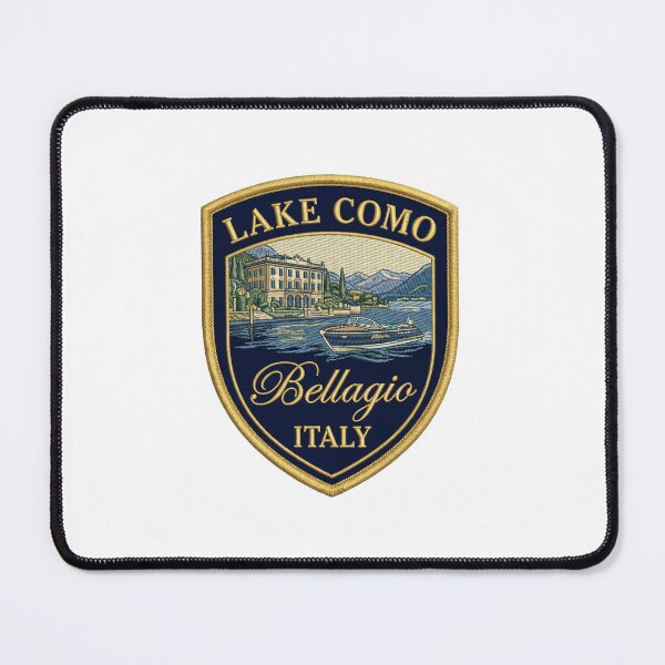 Item preview, Lake Como Bellagio Italy – Vintage Italian Riviera Crest designed and sold by Maisonsucces.