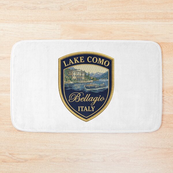 Item preview, Lake Como Bellagio Italy – Vintage Italian Riviera Crest designed and sold by Maisonsucces.