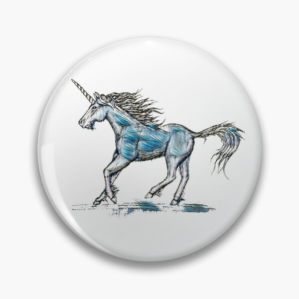 Item preview, Scottish The Brave Unicorn In Blue designed and sold by toriacassidy.