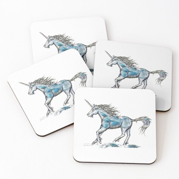 Item preview, Scottish The Brave Unicorn In Blue designed and sold by toriacassidy.
