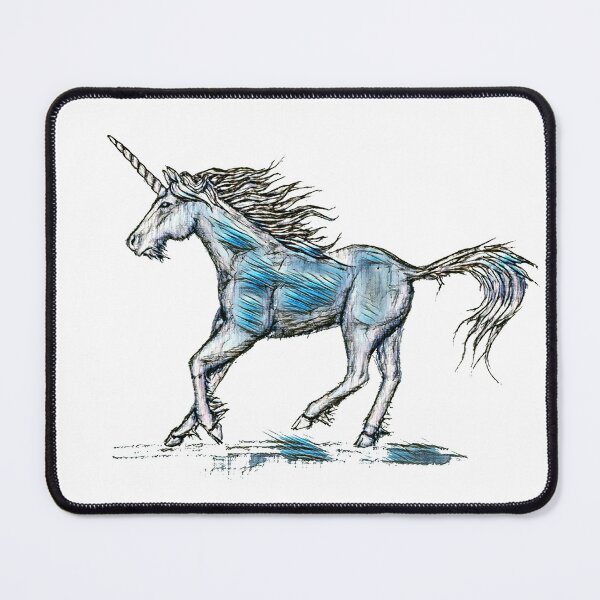 Item preview, Scottish The Brave Unicorn In Blue designed and sold by toriacassidy.