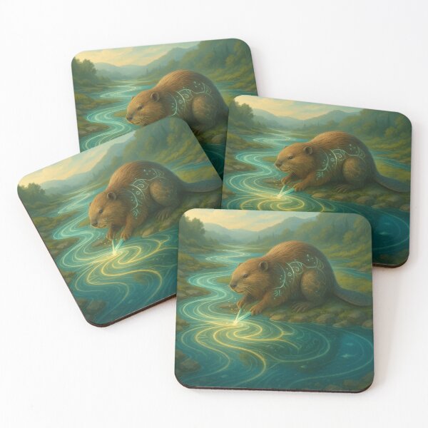 Item preview, The Riverwright Beaver – Shaper of Flow designed and sold by GeoWild Designs.