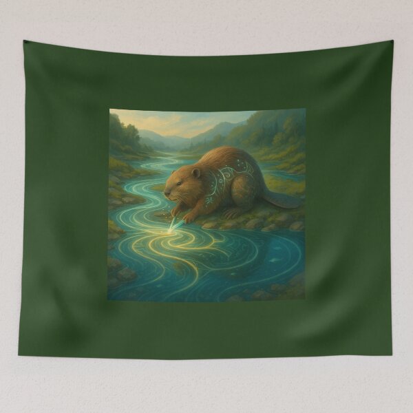 Item preview, The Riverwright Beaver – Shaper of Flow designed and sold by GeoWild Designs.