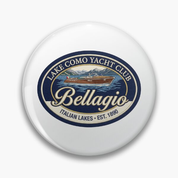 Item preview, Lake Como Bellagio Yacht Club – Italian Lakes Vintage Crest designed and sold by Maisonsucces.