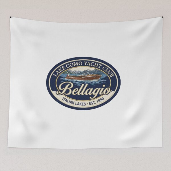Item preview, Lake Como Bellagio Yacht Club – Italian Lakes Vintage Crest designed and sold by Maisonsucces.