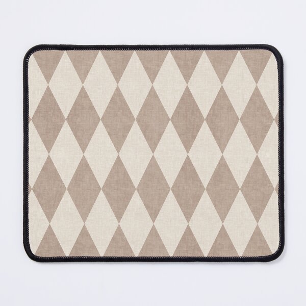 Item preview, Mocha beige harlequin geometric - Japandi boho style designed and sold by Illustrated by Nat.