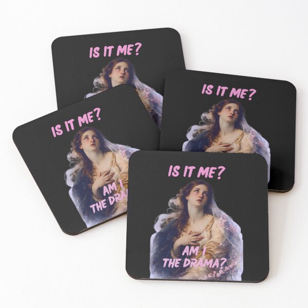 Item preview, Is It Me? Am I The Drama? – Vintage Meme Art Portrait designed and sold by ANIARTONLINE.