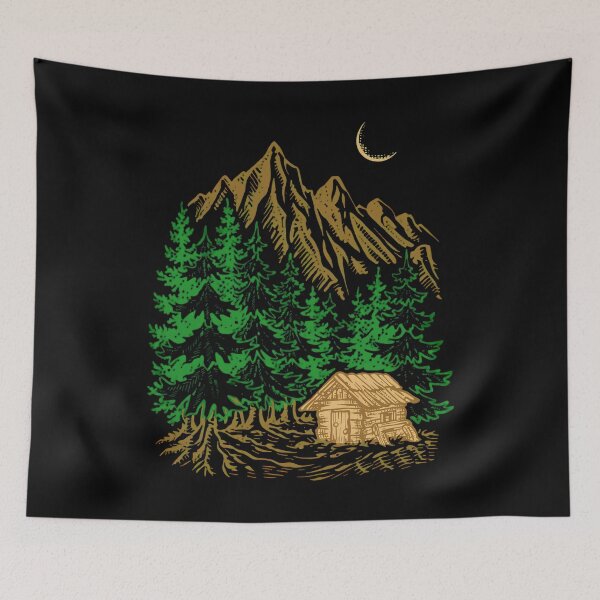 Item preview, Mountain Solitude Woodcut designed and sold by SignumShop.