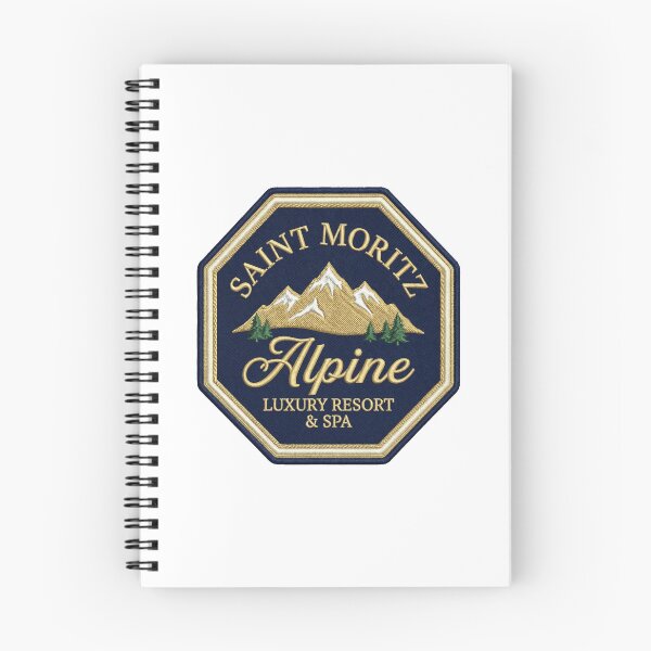 Item preview, Saint Moritz Alpine Luxury Resort – Vintage Mountain Crest designed and sold by Maisonsucces.