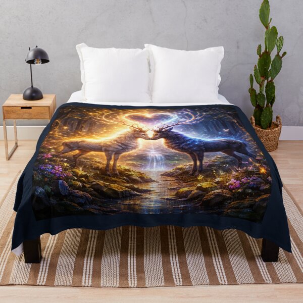 Item preview, Stags sacred forest soul mates designed and sold by GeoWild Designs.