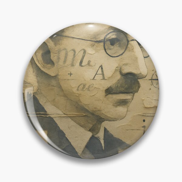 Item preview, E.M. Forster Literary Portrait – Abstract Collage with Marabar Caves, Colonial Arches, Compass Motif designed and sold by Cosmopolis.
