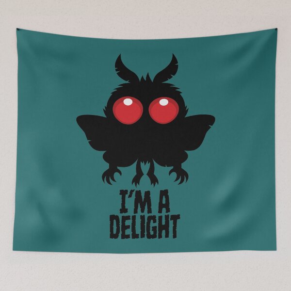 Item preview, I'm A Delight Mothman Creepy Cute Cryptid designed and sold by fizzgig.