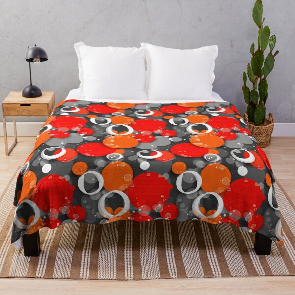 Item preview, Chaotic Red and Grey Bubbles Pattern designed and sold by Piotrek0001.