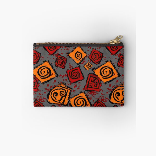 Item preview, Funky Orange and Black Primitive Shapes designed and sold by Piotrek0001.