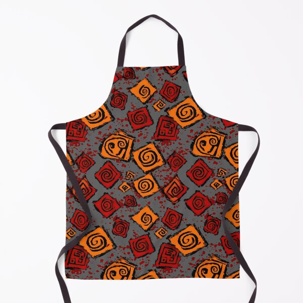 Item preview, Funky Orange and Black Primitive Shapes designed and sold by Piotrek0001.