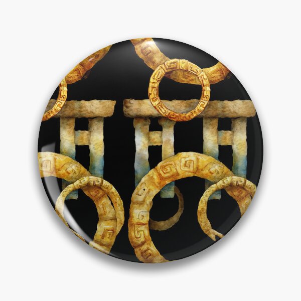 Item preview, Interlocking Golden Brass Rings Pattern designed and sold by Piotrek0001.