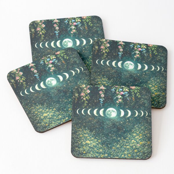 Item preview, Gorgeous Moon Phases Green Garden designed and sold by scicilysimonee.