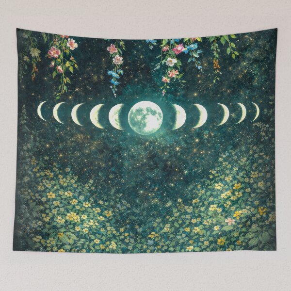 Item preview, Gorgeous Moon Phases Green Garden designed and sold by scicilysimonee.