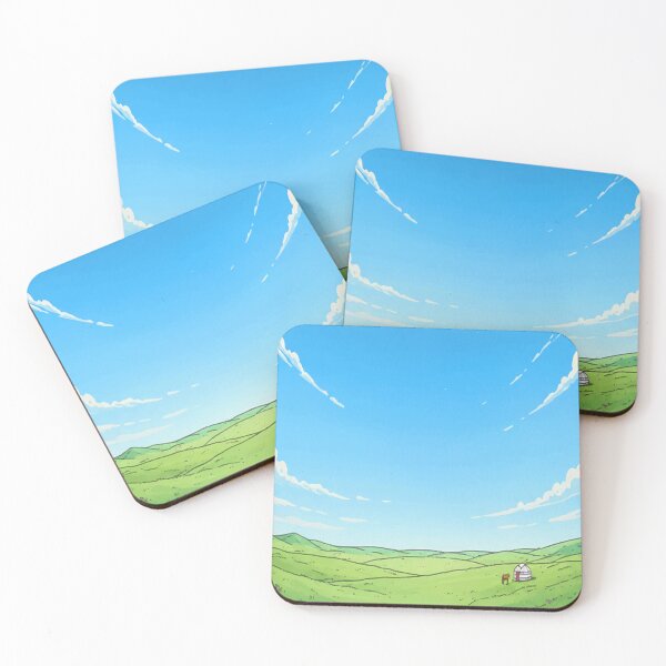 Item preview, Mongolia Steppe - Vast Horizon Minimalist Art designed and sold by TheDesignDen21.