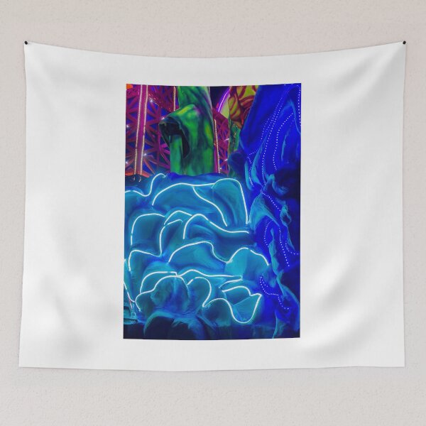 Item preview, Blue Neon Abstract Light Sculpture With LED Lines and Futuristic Festival Installation designed and sold by Nmallia.