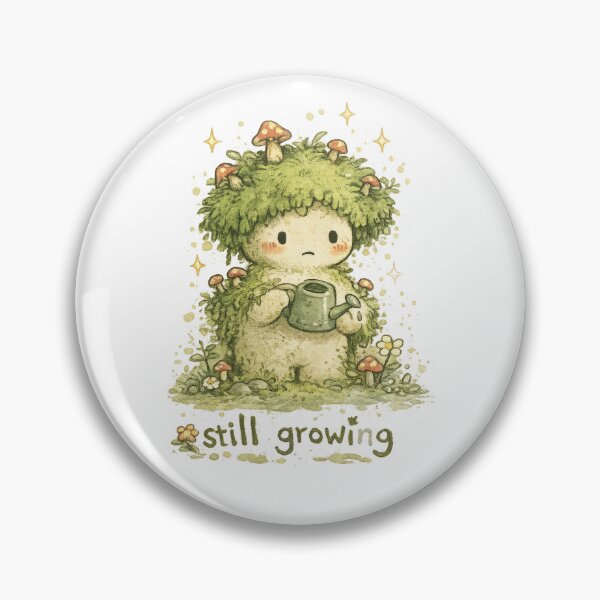 Item preview, Still Growing – Moss Creature Indie Aesthetic Plant Lover Cute Nature Comfort Design designed and sold by Kate1art.