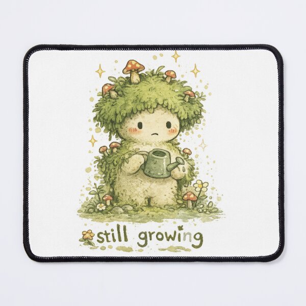 Item preview, Still Growing – Moss Creature Indie Aesthetic Plant Lover Cute Nature Comfort Design designed and sold by Kate1art.