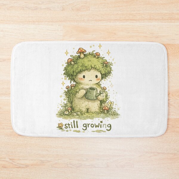 Item preview, Still Growing – Moss Creature Indie Aesthetic Plant Lover Cute Nature Comfort Design designed and sold by Kate1art.