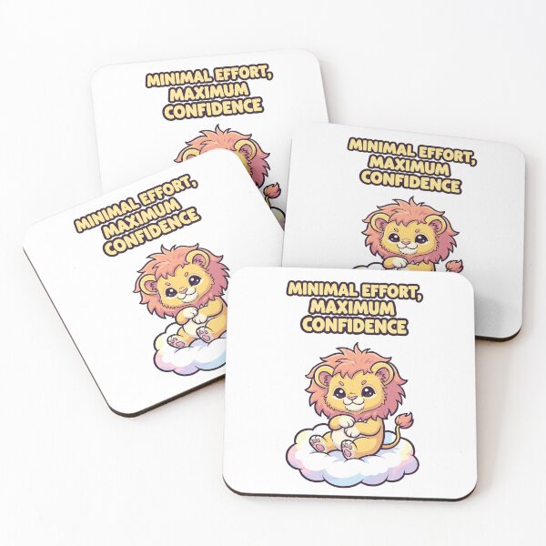 Item preview, Minimal Effort, Maximum Confidence - Cute Lion designed and sold by artaipix.