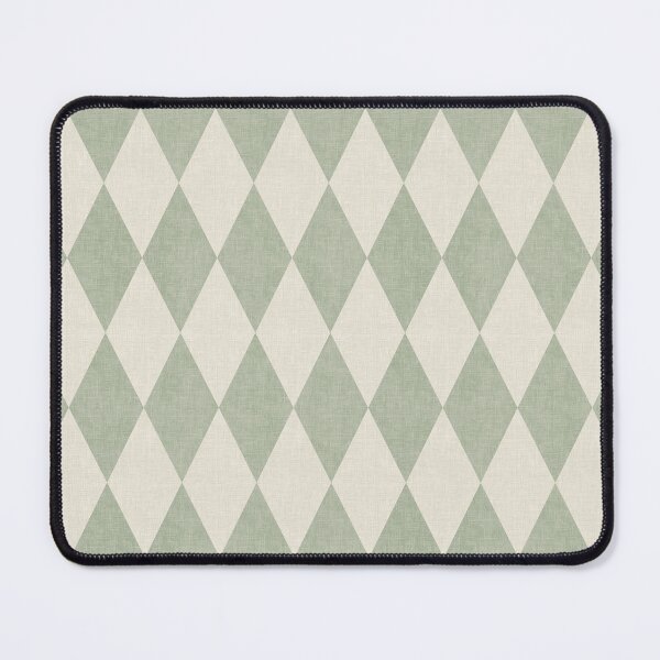 Item preview, Muted sage green harlequin geometric - Japandi boho style designed and sold by Illustrated by Nat.