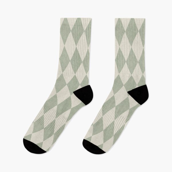 Item preview, Muted sage green harlequin geometric - Japandi boho style designed and sold by Illustrated by Nat.
