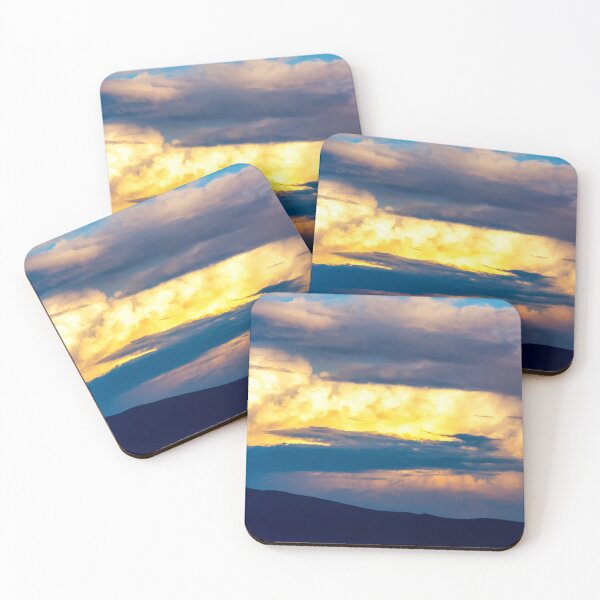 Item preview, Golden Light Burst – Dramatic Storm Clouds over Mountains designed and sold by LRPhotoart.