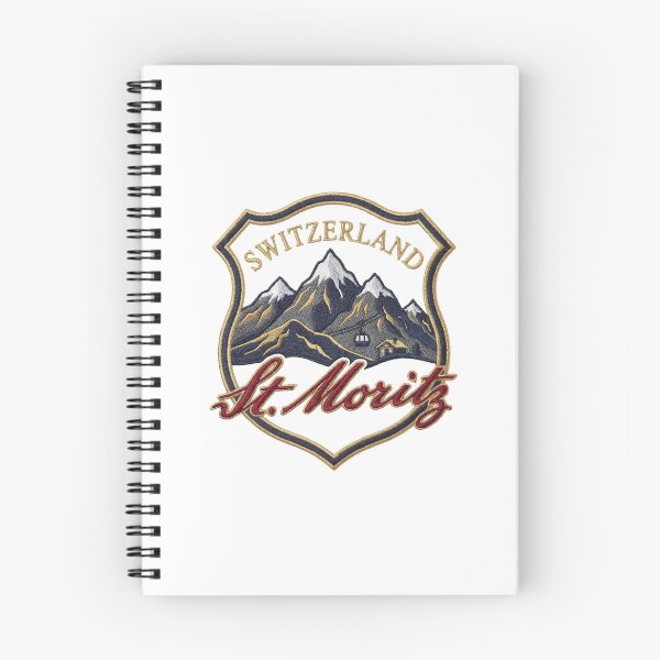 Item preview, Switzerland St Moritz – Alpine Resort Vintage Crest designed and sold by Maisonsucces.