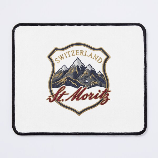 Item preview, Switzerland St Moritz – Alpine Resort Vintage Crest designed and sold by Maisonsucces.