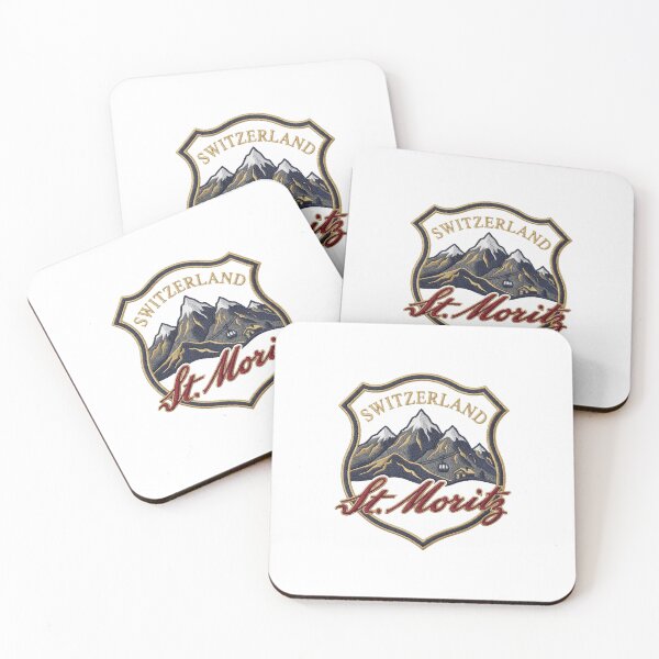 Item preview, Switzerland St Moritz – Alpine Resort Vintage Crest designed and sold by Maisonsucces.