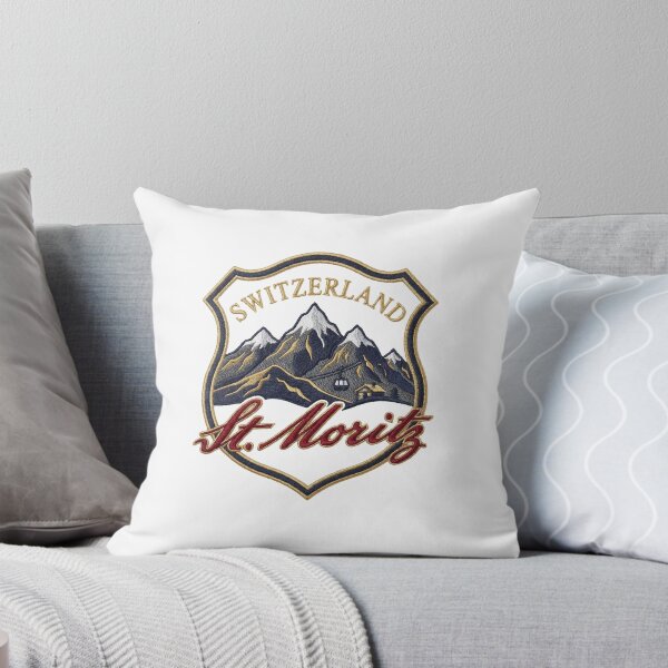 Item preview, Switzerland St Moritz – Alpine Resort Vintage Crest designed and sold by Maisonsucces.