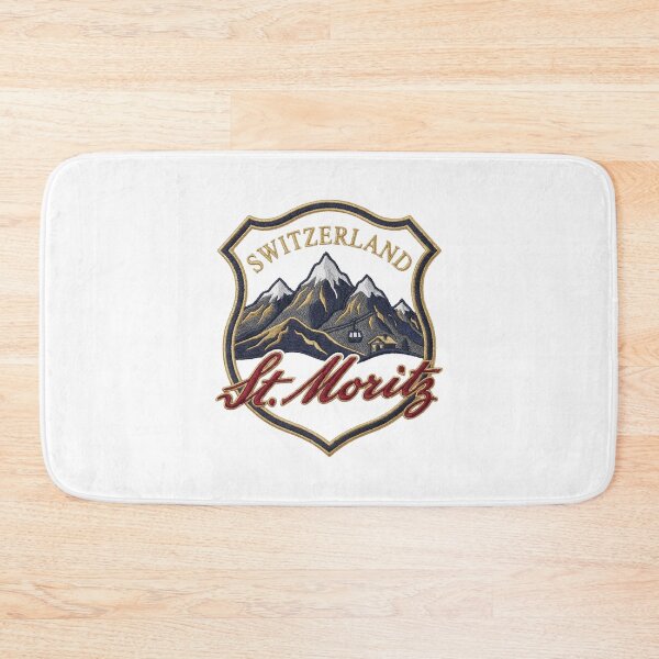 Item preview, Switzerland St Moritz – Alpine Resort Vintage Crest designed and sold by Maisonsucces.