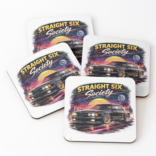 Item preview, Straight Six Society - 80s Euro Coupe Classic Tuning Car Art designed and sold by ClassicThrottle.