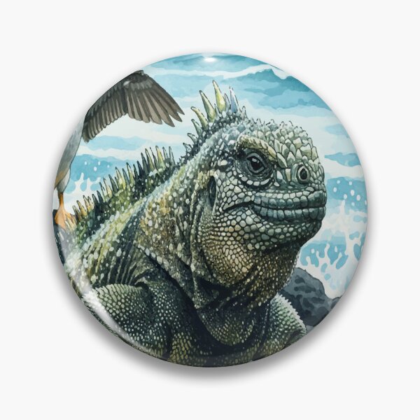 Item preview, Galapagos Islands - Volcanic Nature Watercolor Art designed and sold by TheDesignDen21.